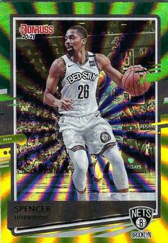 2020-21 Donruss - Holo Green and Yellow Laser #138 Spencer Dinwiddie Front