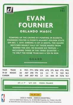 2020-21 Donruss - Holo Green and Yellow Laser #141 Evan Fournier Back