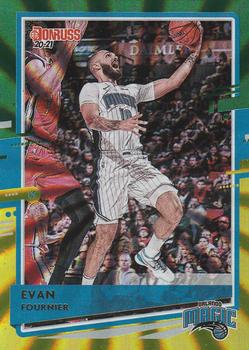 2020-21 Donruss - Holo Green and Yellow Laser #141 Evan Fournier Front