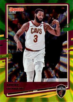 2020-21 Donruss - Holo Green and Yellow Laser #184 Andre Drummond Front