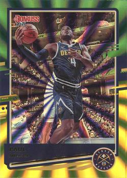 2020-21 Donruss - Holo Green and Yellow Laser #186 Paul Millsap Front