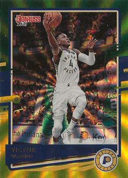 2020-21 Donruss - Holo Green and Yellow Laser #193 Victor Oladipo Front
