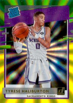 2020-21 Donruss - Holo Green and Yellow Laser #231 Tyrese Haliburton Front