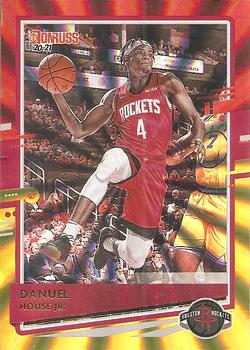 2020-21 Donruss - Holo Red and Gold Laser #124 Danuel House Jr. Front
