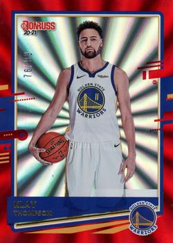 2020-21 Donruss - Holo Red Laser #32 Klay Thompson Front