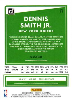 2020-21 Donruss - Press Proof Purple #99 Dennis Smith Jr. Back
