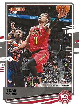 2020-21 Donruss - Press Proof Purple #153 Trae Young Front