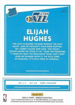 2020-21 Donruss - Press Proof Purple #246 Elijah Hughes Back