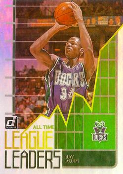 2020-21 Donruss - All Time League Leaders Green Flood #4 Ray Allen Front