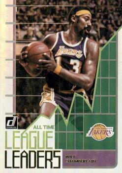 2020-21 Donruss - All Time League Leaders Green Flood #9 Wilt Chamberlain Front