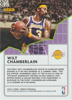 2020-21 Donruss - All Time League Leaders Holo Purple Laser #9 Wilt Chamberlain Back