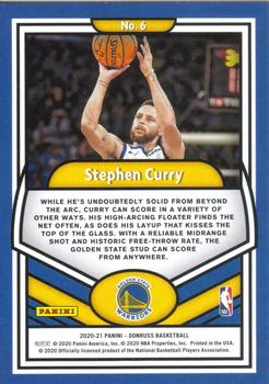 2020-21 Donruss - Complete Players #6 Stephen Curry Back