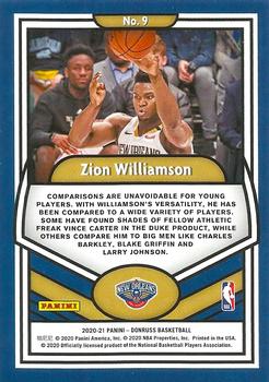 2020-21 Donruss - Complete Players #9 Zion Williamson Back