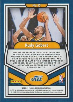 2020-21 Donruss - Complete Players #10 Rudy Gobert Back
