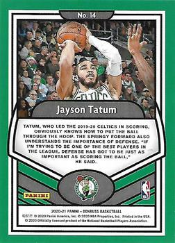 2020-21 Donruss - Complete Players #14 Jayson Tatum Back