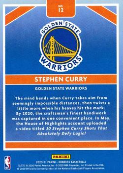 2020-21 Donruss - Craftsmen #12 Stephen Curry Back