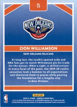 2020-21 Donruss - Craftsmen #13 Zion Williamson Back