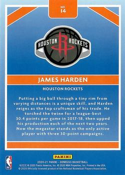 2020-21 Donruss - Craftsmen #14 James Harden Back