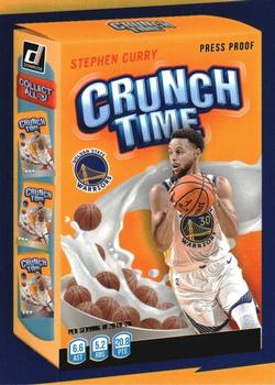 2020-21 Donruss - Crunch Time Press Proof #10 Stephen Curry Front