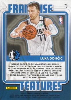 2020-21 Donruss - Franchise Features #7 Luka Doncic Back