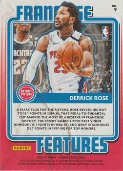 2020-21 Donruss - Franchise Features #9 Derrick Rose Back