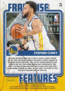 2020-21 Donruss - Franchise Features #10 Stephen Curry Back