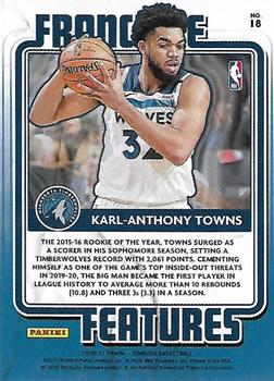 2020-21 Donruss - Franchise Features #18 Karl-Anthony Towns Back