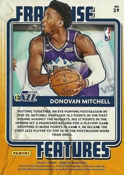 2020-21 Donruss - Franchise Features #29 Donovan Mitchell Back
