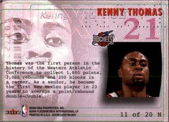 1999-00 Flair Showcase - Next #11N Kenny Thomas Back