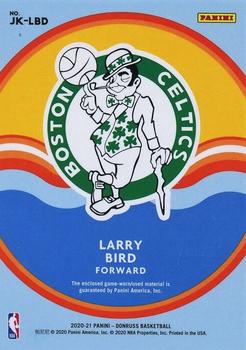2020-21 Donruss - Jersey Kings #JK-LBD Larry Bird Back