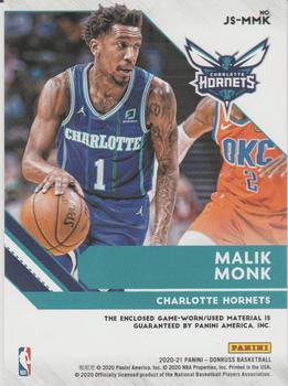 2020-21 Donruss - Jersey Series #JS-MMK Malik Monk Back