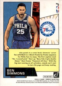 2020-21 Donruss - Net Marvels #5 Ben Simmons Back