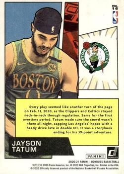 2020-21 Donruss - Net Marvels Press Proof #16 Jayson Tatum Back