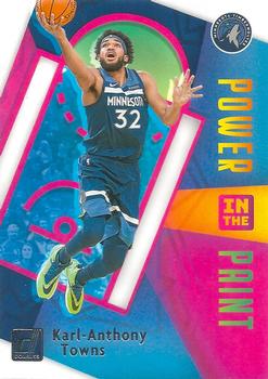 2020-21 Donruss - Power in the Paint #6 Karl-Anthony Towns Front