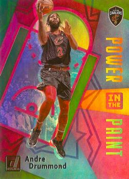 2020-21 Donruss - Power in the Paint Green Flood #7 Andre Drummond Front