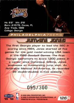 1999-00 Fleer Focus - Masterpiece Mania #126 Jumaine Jones Back