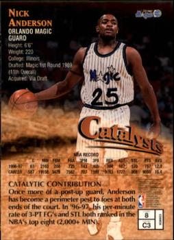 1997-98 Finest #8 Nick Anderson Back