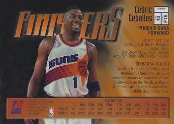 1997-98 Finest #10 Cedric Ceballos Back