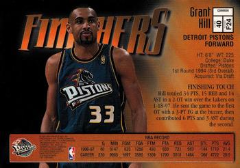 1997-98 Finest #40 Grant Hill Back