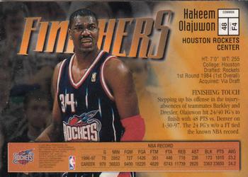 1997-98 Finest #48 Hakeem Olajuwon Back