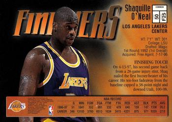 1997-98 Finest #50 Shaquille O'Neal Back