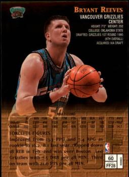 1997-98 Finest #60 Bryant Reeves Back