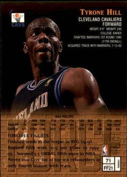 1997-98 Finest #71 Tyrone Hill Back