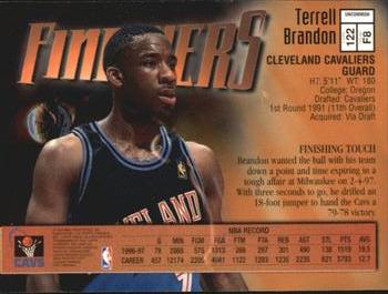 1997-98 Finest #122 Terrell Brandon Back