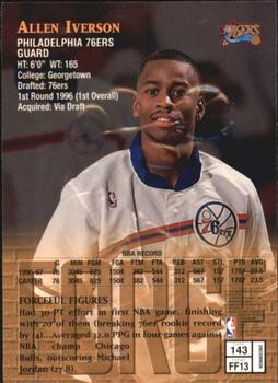 1997-98 Finest #143 Allen Iverson Back