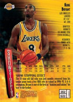 1997-98 Finest #262 Kobe Bryant Back