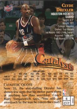 1997-98 Finest #6 Clyde Drexler Back
