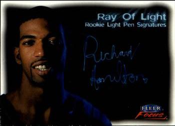 1999-00 Fleer Focus - Ray of Light #9 RL Richard Hamilton Front