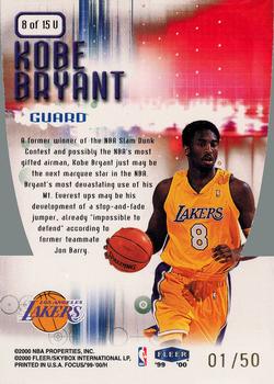 1999-00 Fleer Focus - Soar Subjects Vivid #8 V Kobe Bryant Back