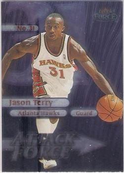 1999-00 Fleer Force - Attack Force #4 A Jason Terry Front